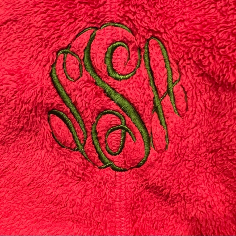 Lily Pulitzer Maddie Fleece Logo Full Zip Jacket in Hot Pink. - Picture 4 of 6